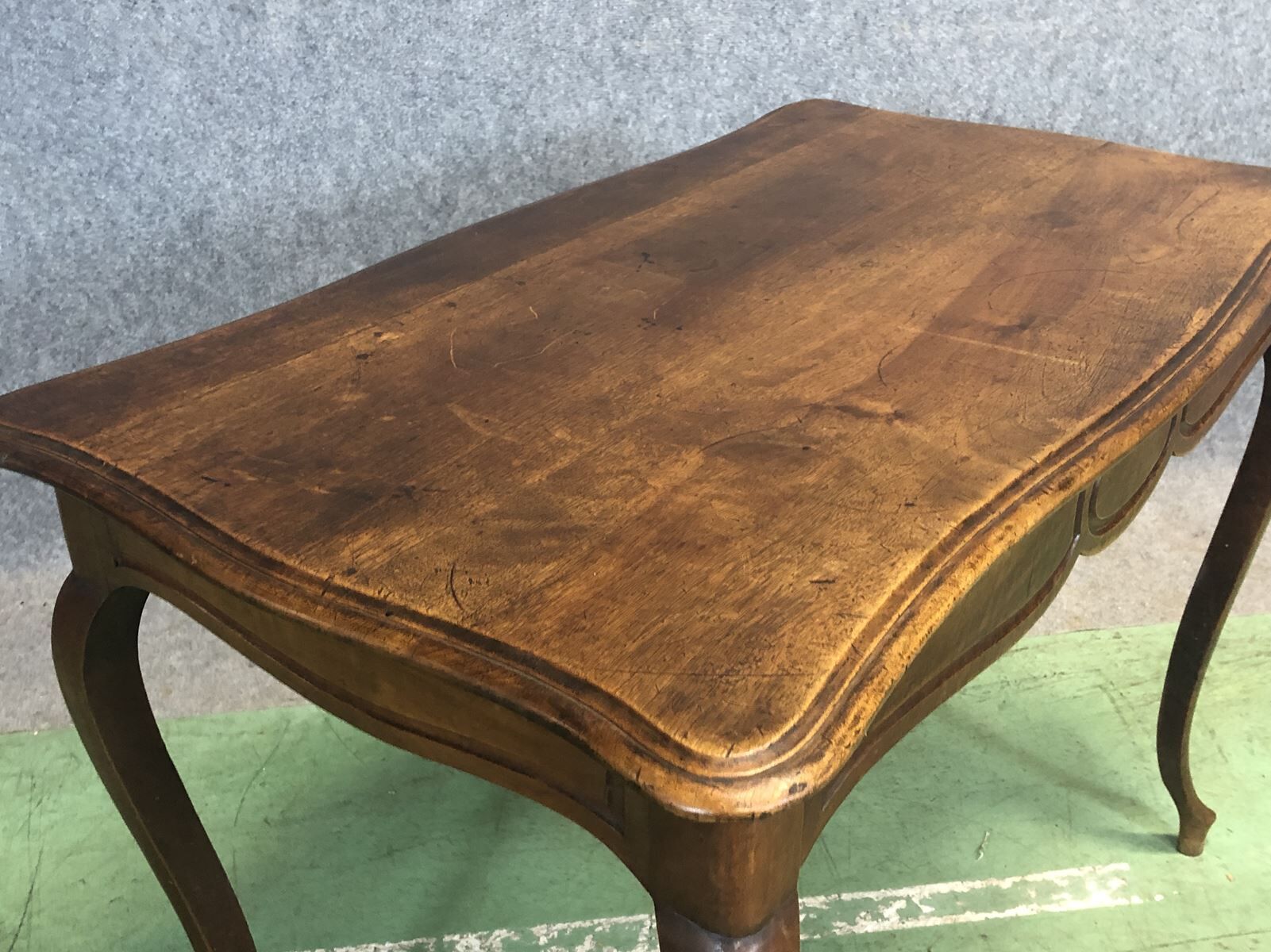 Louis XV style walnut desk 1950
