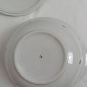Soupière faïence blanche et motif doré