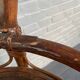 Round bamboo & rattan bar cart - italy 1960's