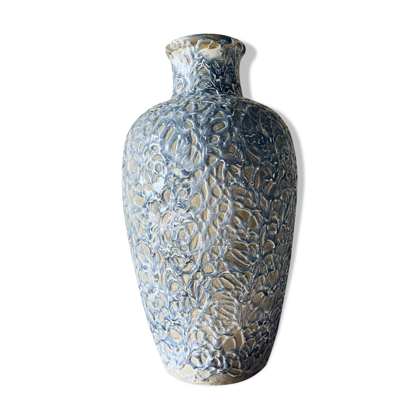 Enamelled ceramic vase La Charentaise