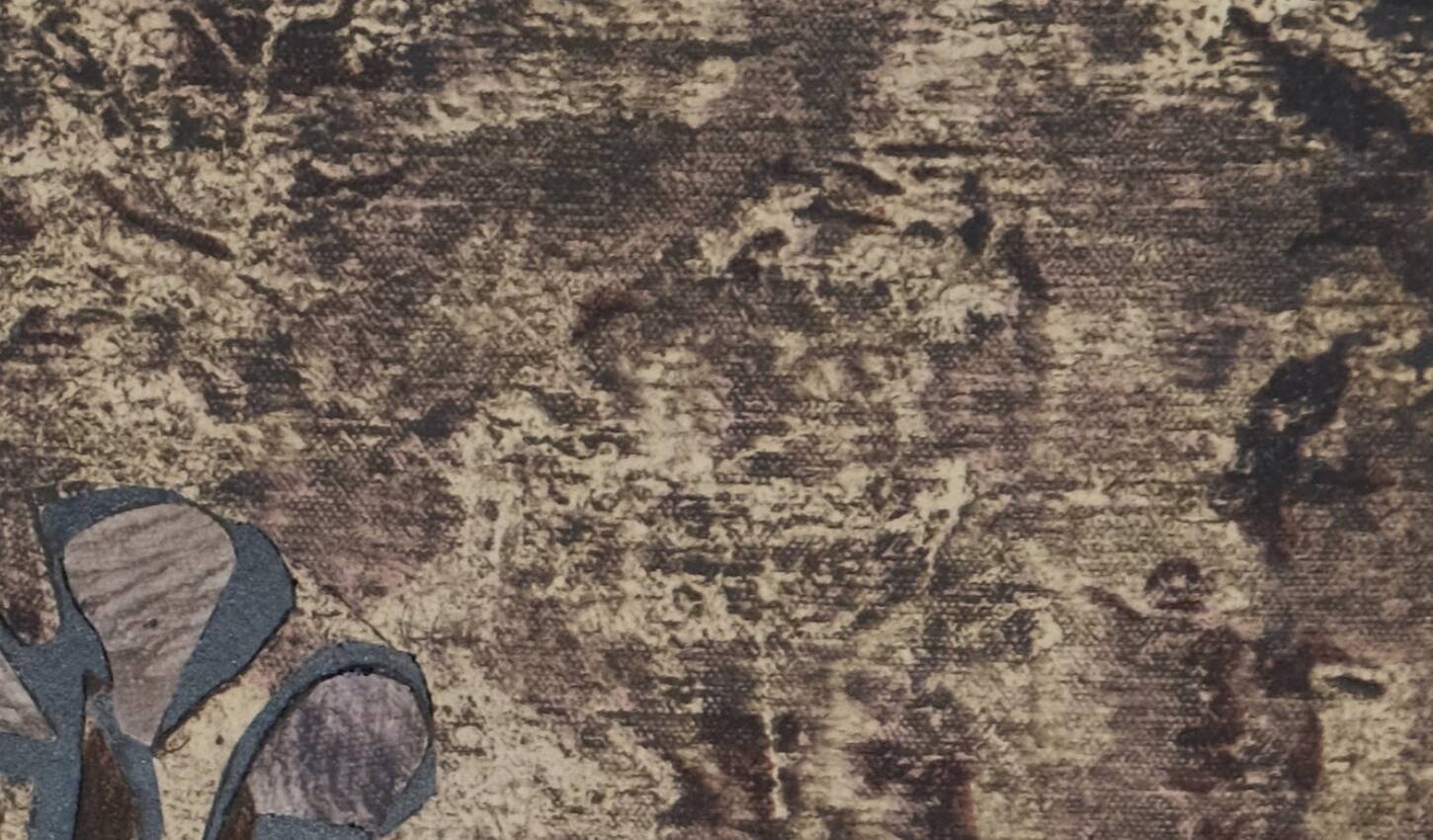 Jean dubuffet: garden of quite-vite - original signed stencil