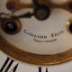 Old notary clock brocot movement and pendulum 2 bulbs 19th