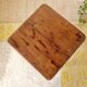 Antique farmhouse stool in solid oak – Rustic Brutalist Look
