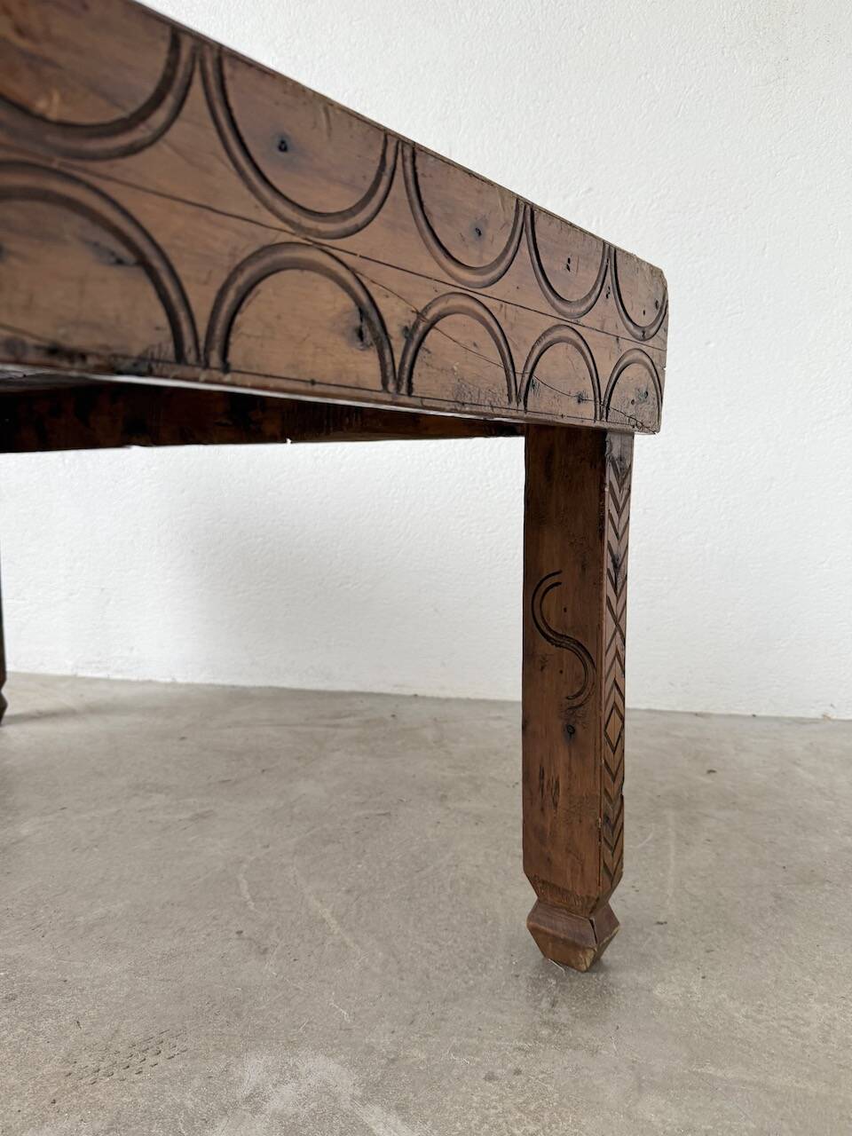 Savoyard folk art coffee table