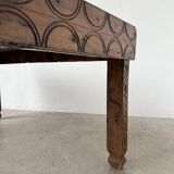 Table basse savoyarde art populaire