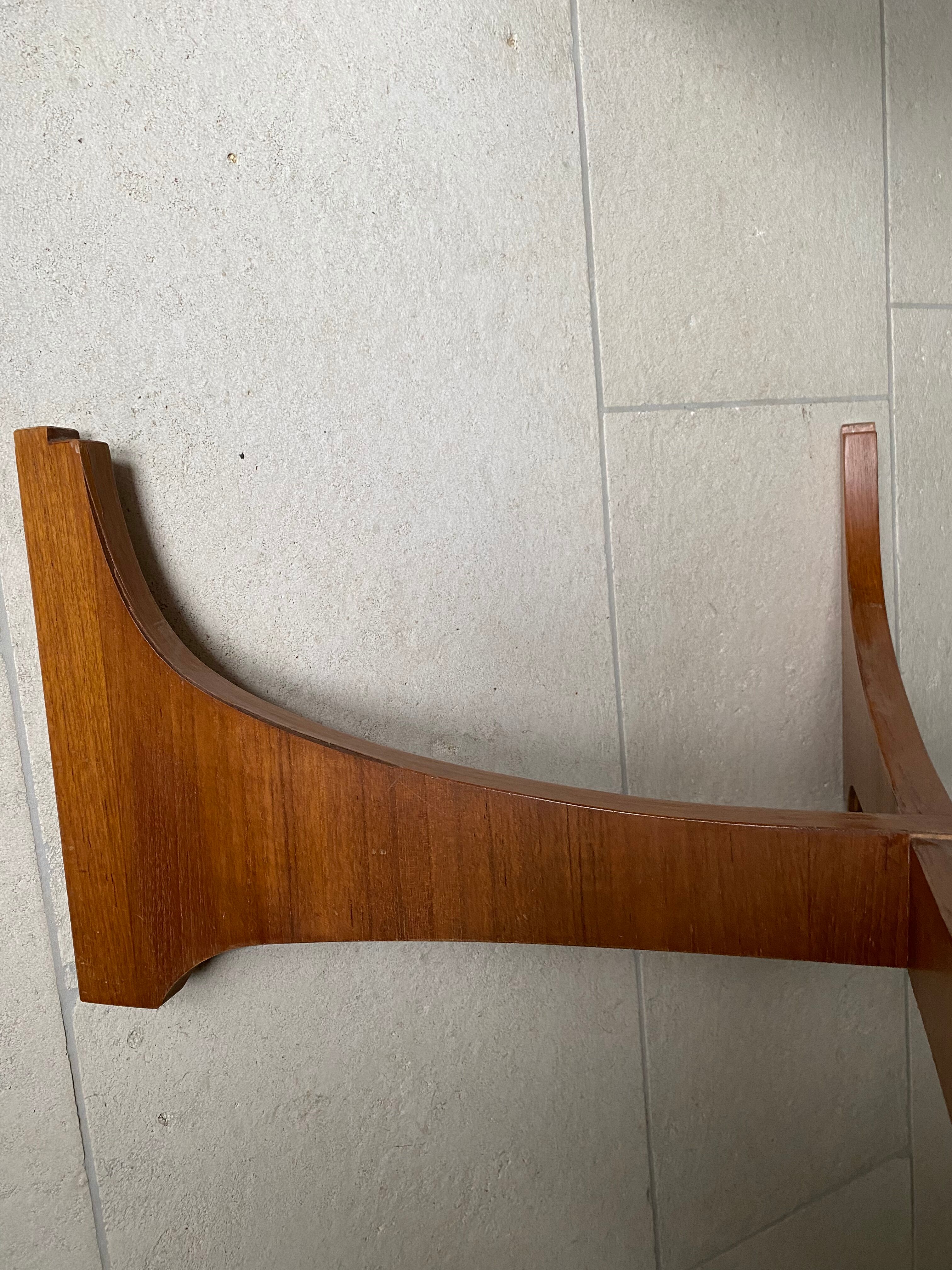 Scandinavian rosewood and glass lounge table