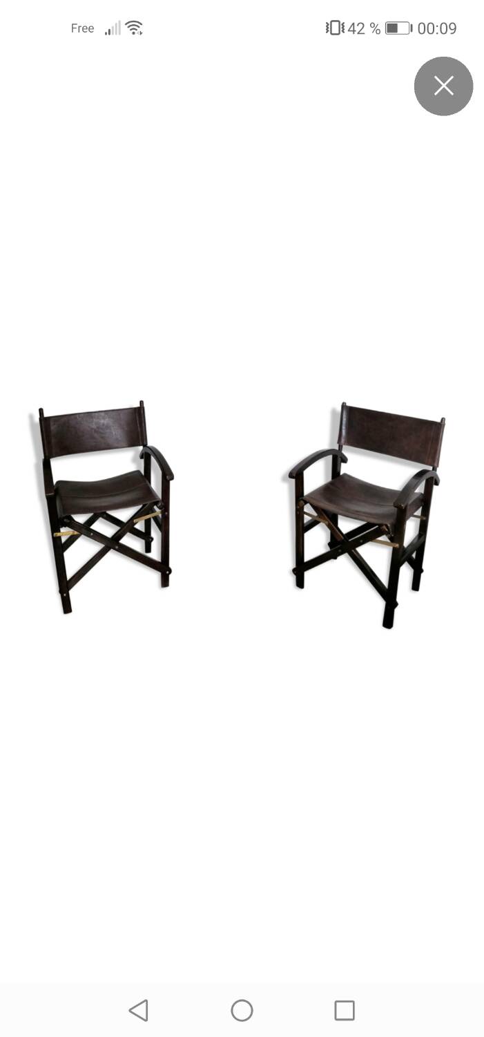 Fauteuil de scénariste en cuir