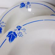 5 deep plates Roselys model vine 211251