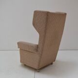 Comfortable armchair with wheels, Czechoslovakia, 1950's