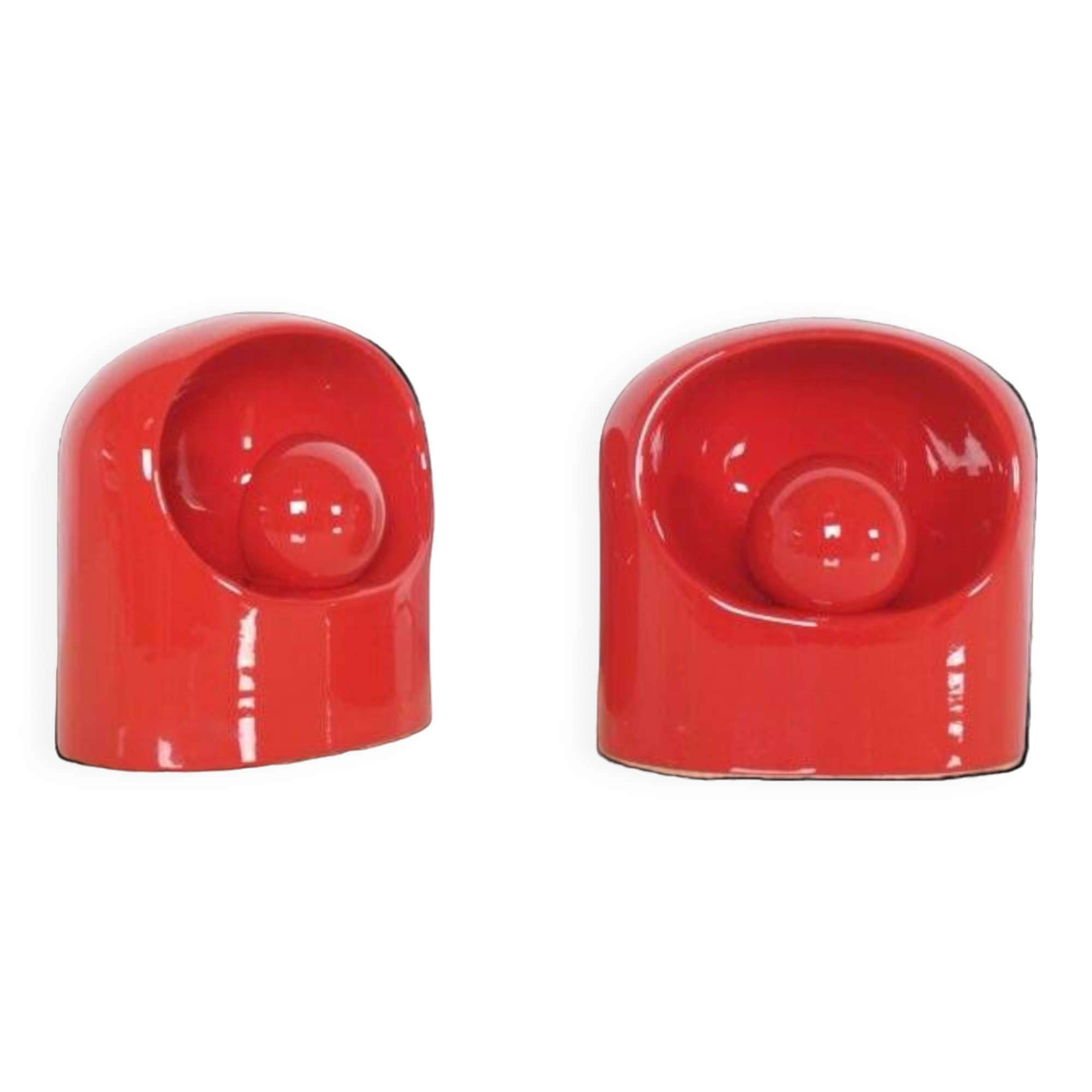 Set of Ceramic Table Lamps by Marcello Cuneo for Gabbianelli, 1960s