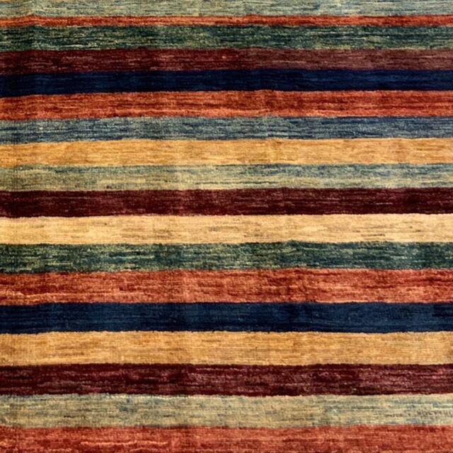 Striped wool carpets