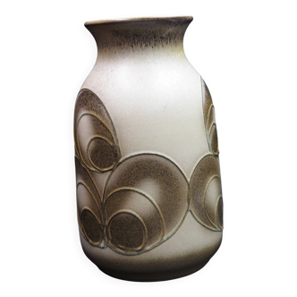 Vase motif plume de paon Bay
