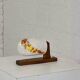 1960s wall lamp in teak and opaline by Guro Leuchten