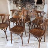 set of 6 bistro chairs from the 1960s