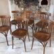 lot de 6 chaises bistrot année 1960