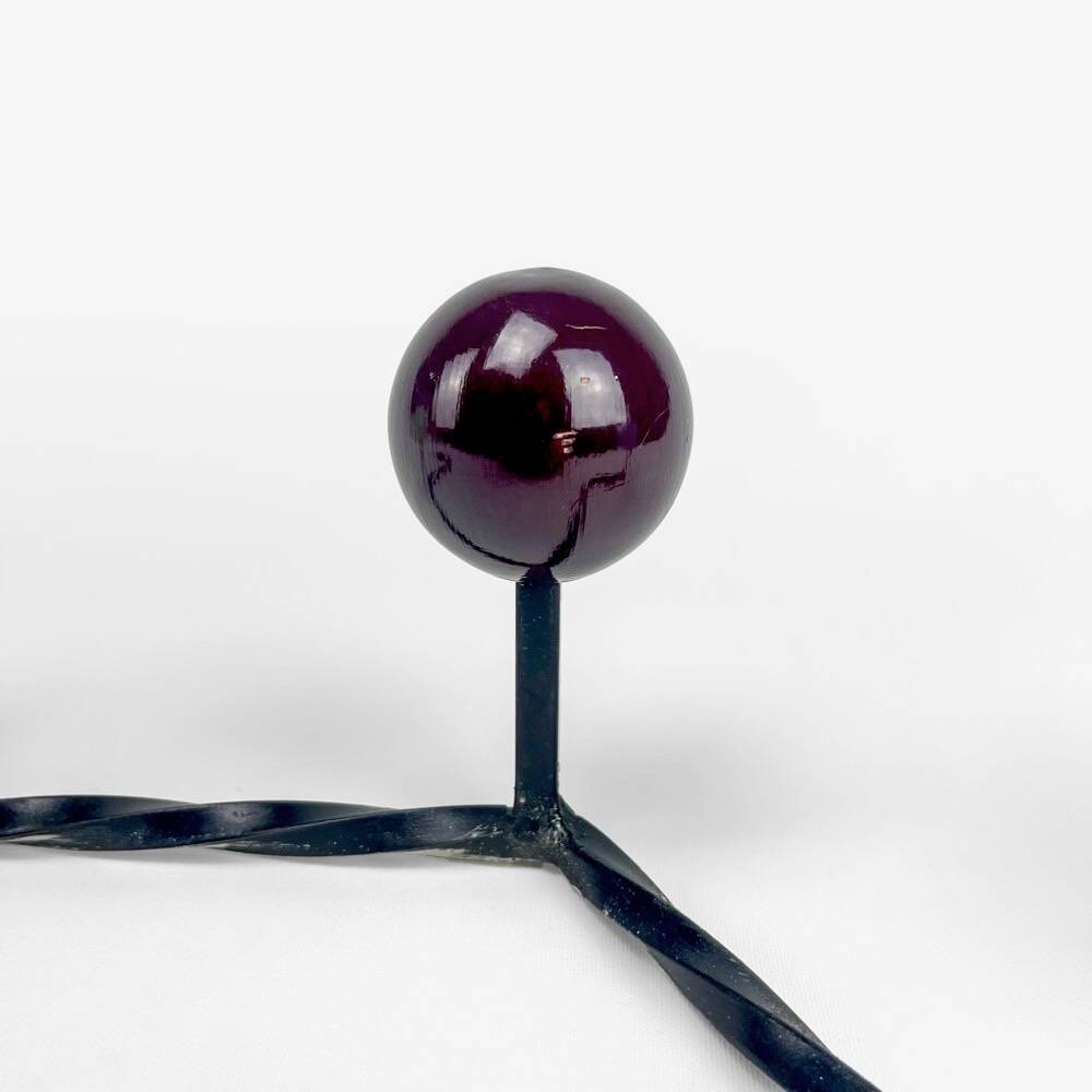 Ball and wrought iron coat racks from the 50s/60s