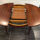 Scandinavian extendable rosewood round table, 1960s