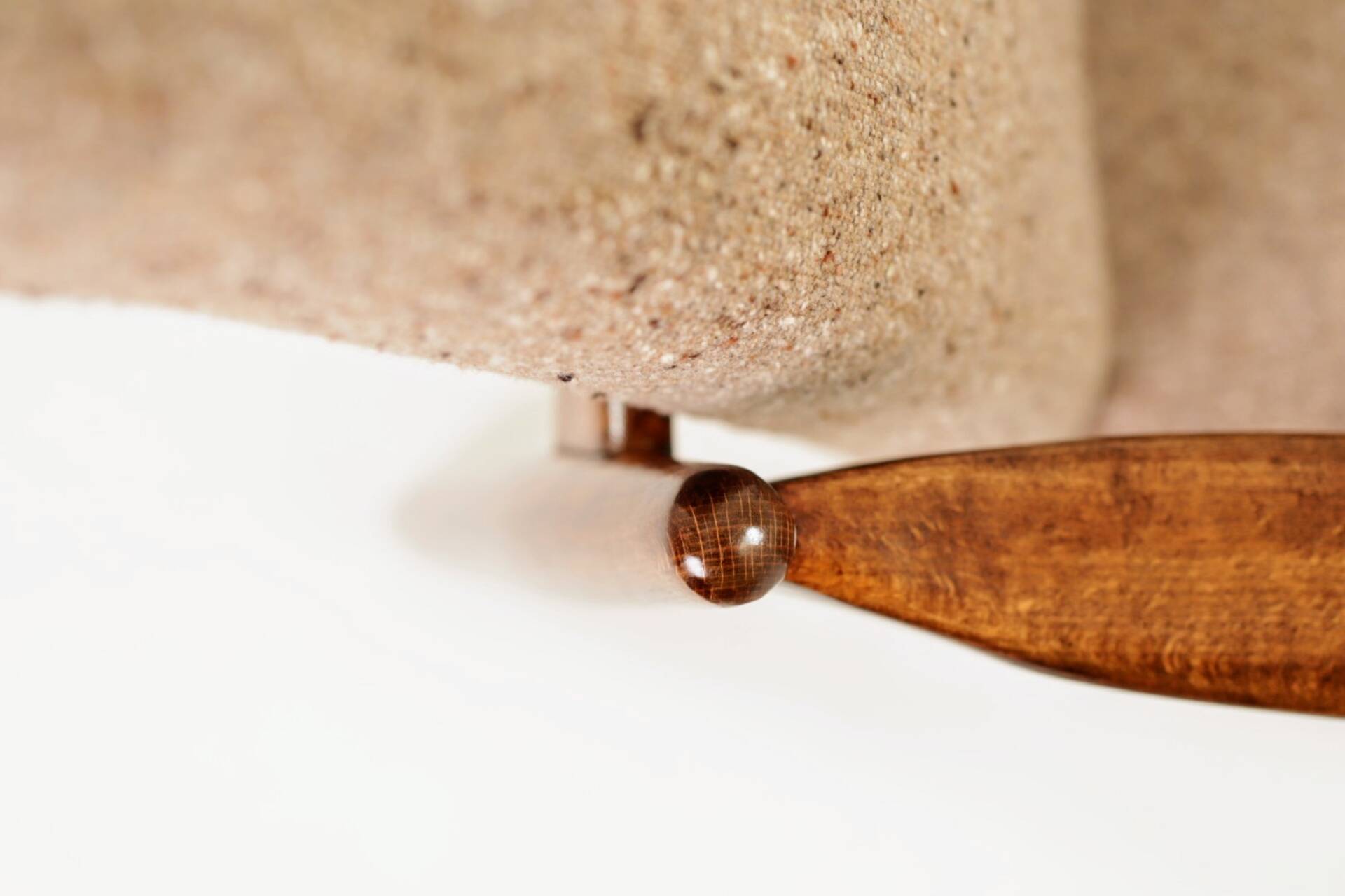 Vintage long chair marshmallow granola 1960 by E.Homa