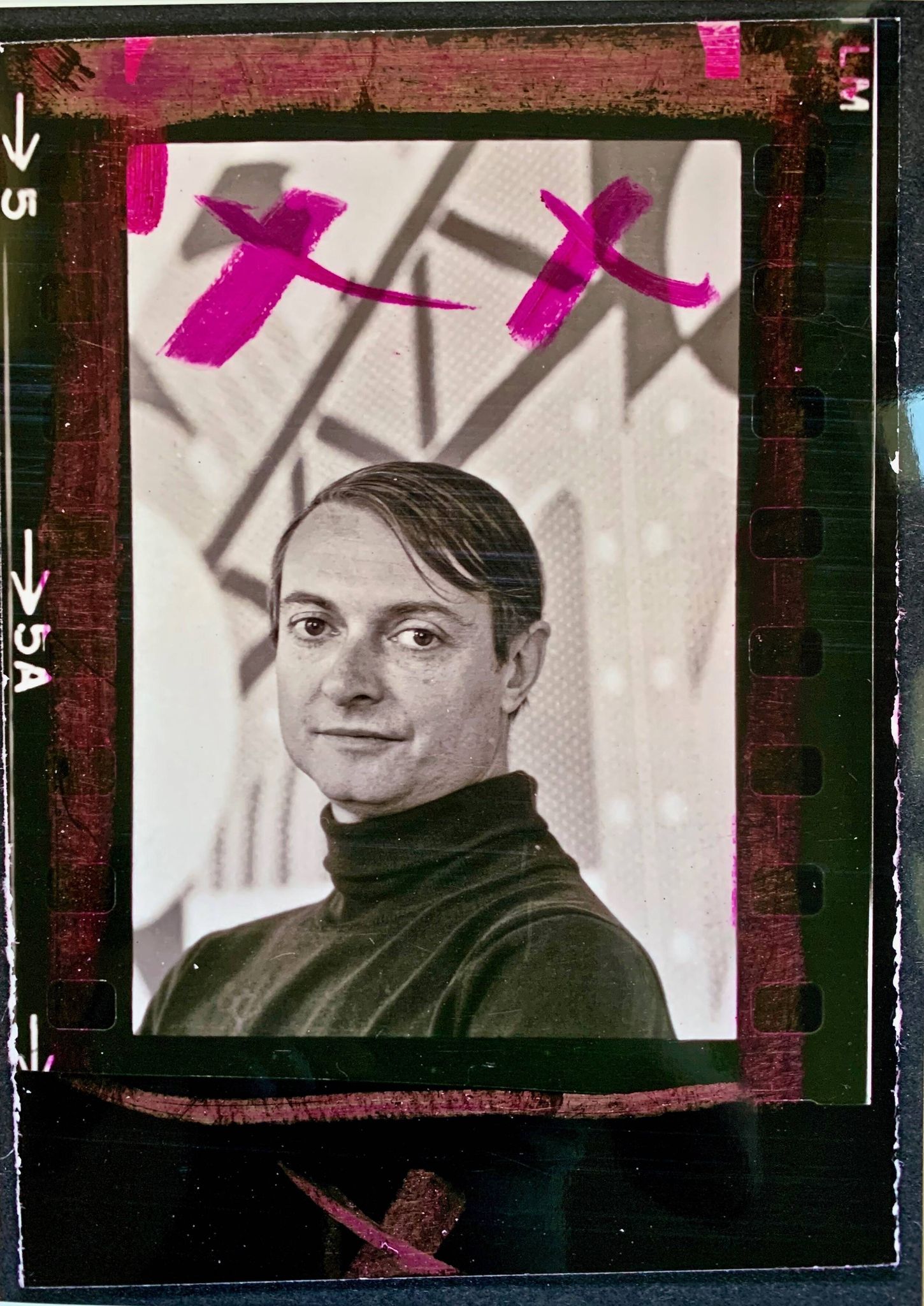 Rare portrait circa 1968 of Pop Artist Roy Lichtenstein (1923-1997)