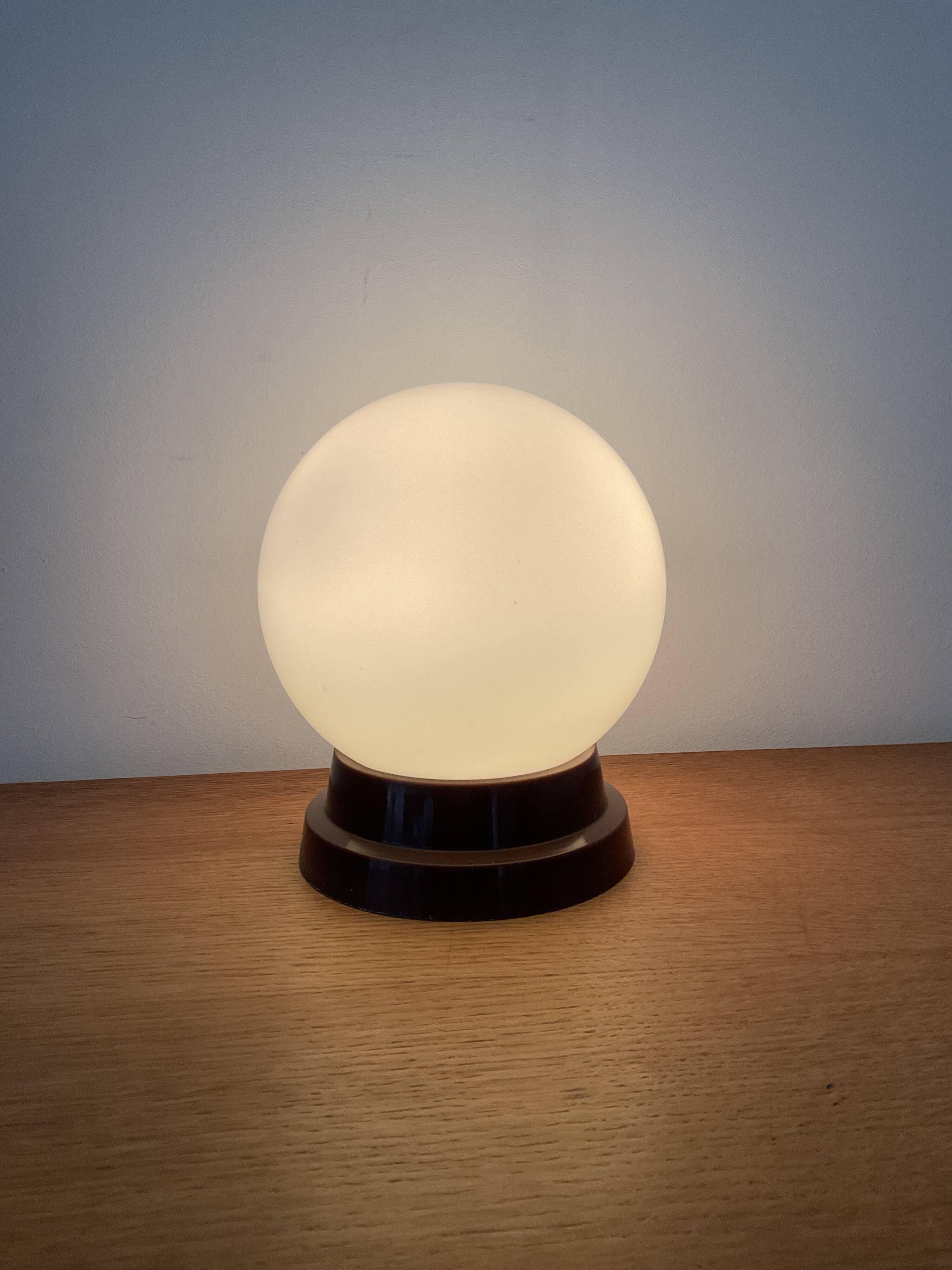 Vintage lamp from the 70s opal globe