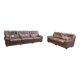 De Sede DS66 chocolate leather sofa set, 1960s