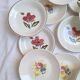 Deep plates / flower salad plates Sarreguemines