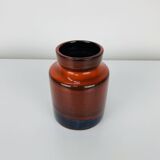 Orange ceramic vase by Frick Keramik, Switzerland, 1960s
