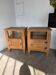 Pair of oak bedside tables 1950
