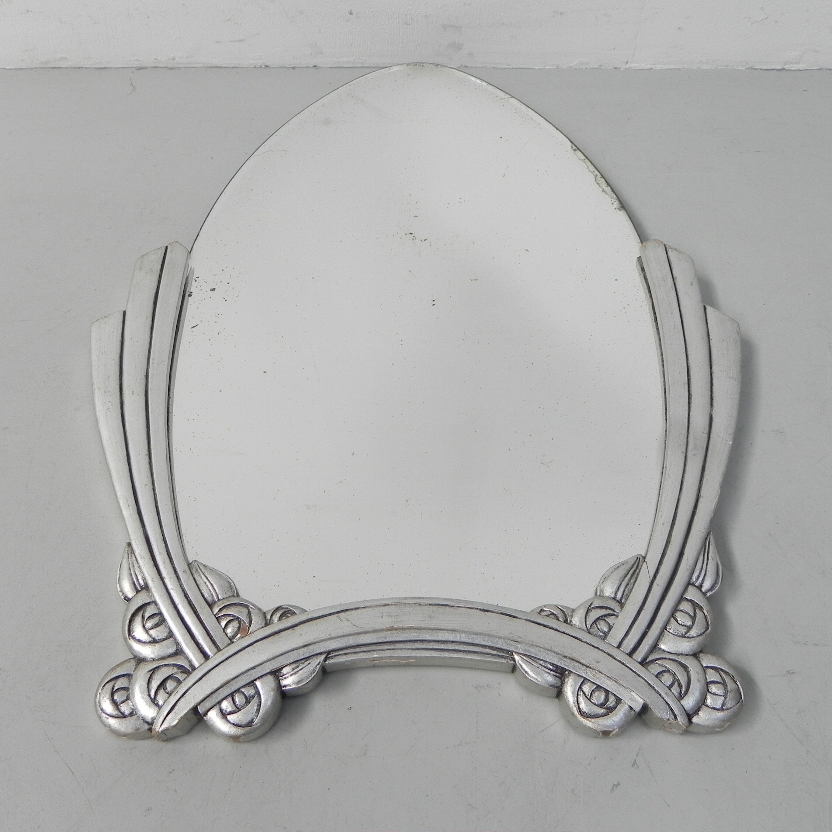 Art Deco mirror in wooden frame