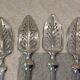 4 silver-plated absinthe spoons by Christofle, 17.5cm