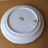 Large gingham ceramic dish