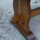 Table basse de ferme rustique chêne type monastère 1950