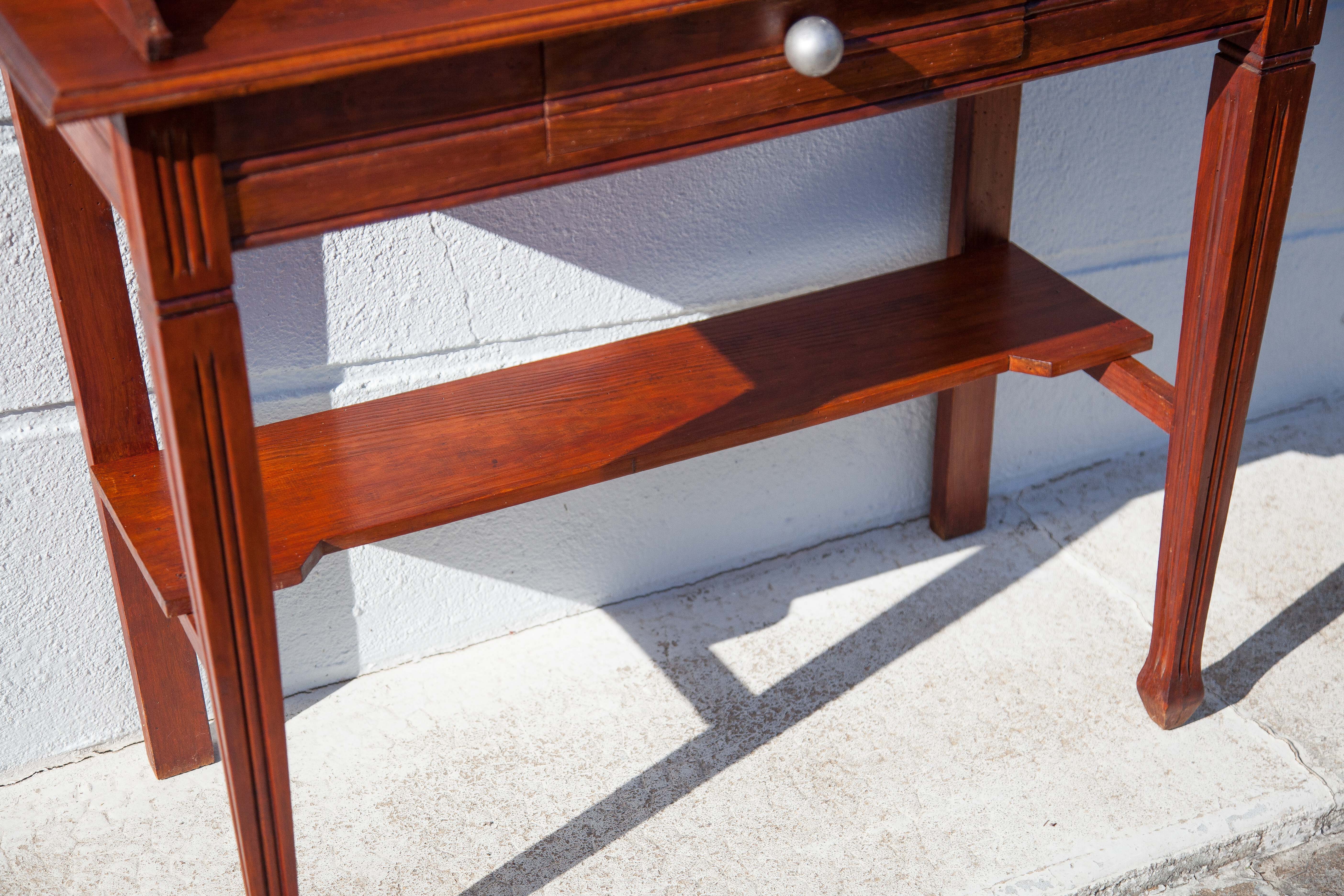 Wooden console, old wooden dressing table