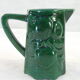 Pitcher vintage green slurry in faience of st clement with fruit