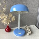 Bauhaus style sky blue space age design lamp