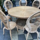 Vintage rattan garden furniture