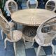 Salon de jardin rotin vintage