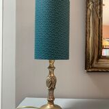 Bedside lamp with brass base