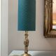 Bedside lamp with brass base