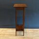 Antique oak plant table