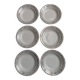 6 Assiettes Villeroy et Bloch beiges et dorées