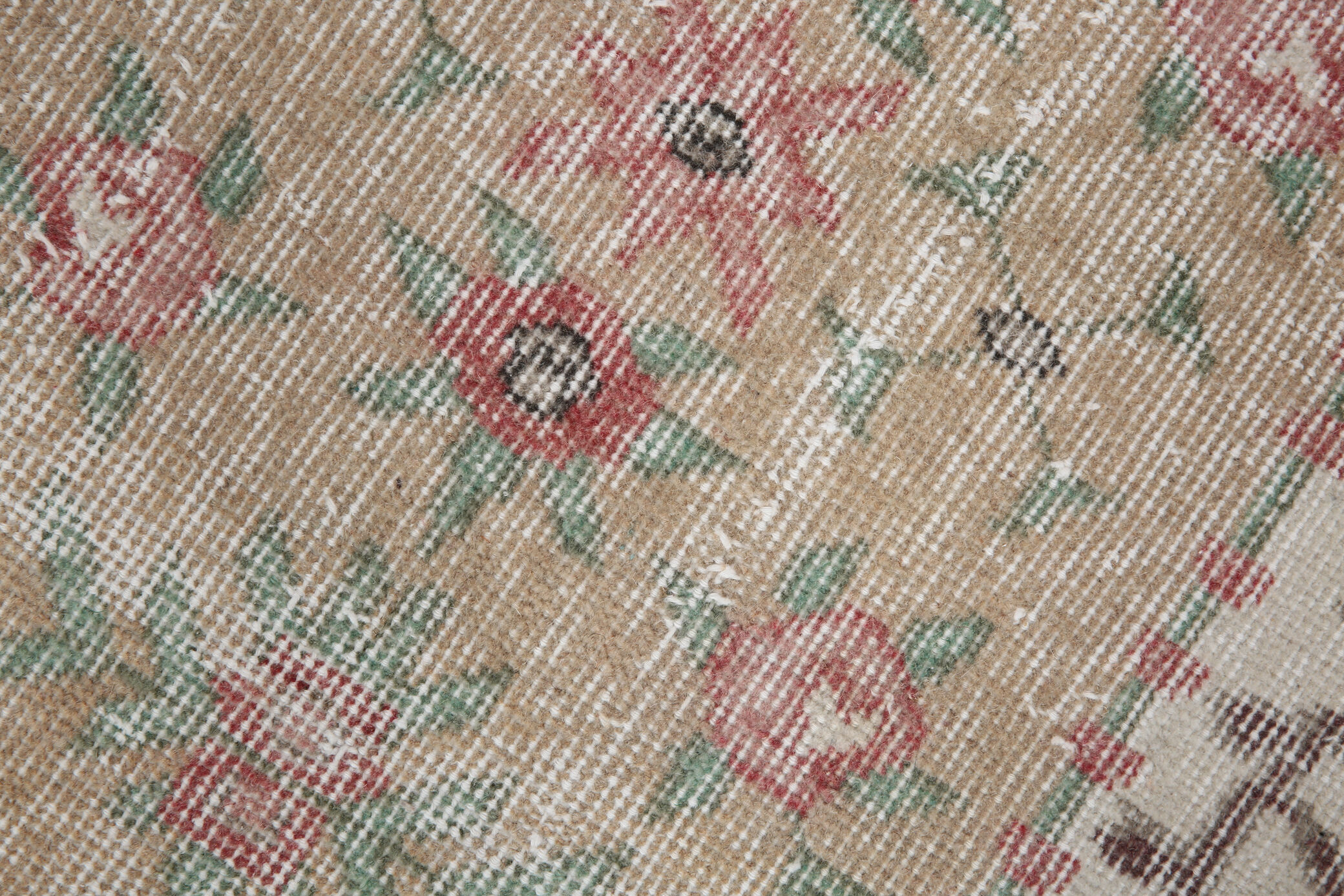 3x6 Shades Of Beige Turkish Rug, 204x106Cm