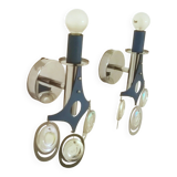 Sconces attributed to Oscar Torlasco, 1960s, Set of 2