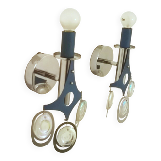 Sconces attributed to Oscar Torlasco, 1960s, Set of 2
