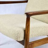GFM-64 Armchair in Beige Bouclé attributed to Edmund Homa, 1970s