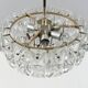 Mid-century chandelier/ceiling lamp by Kinkeldey, Germany, 1970s.
