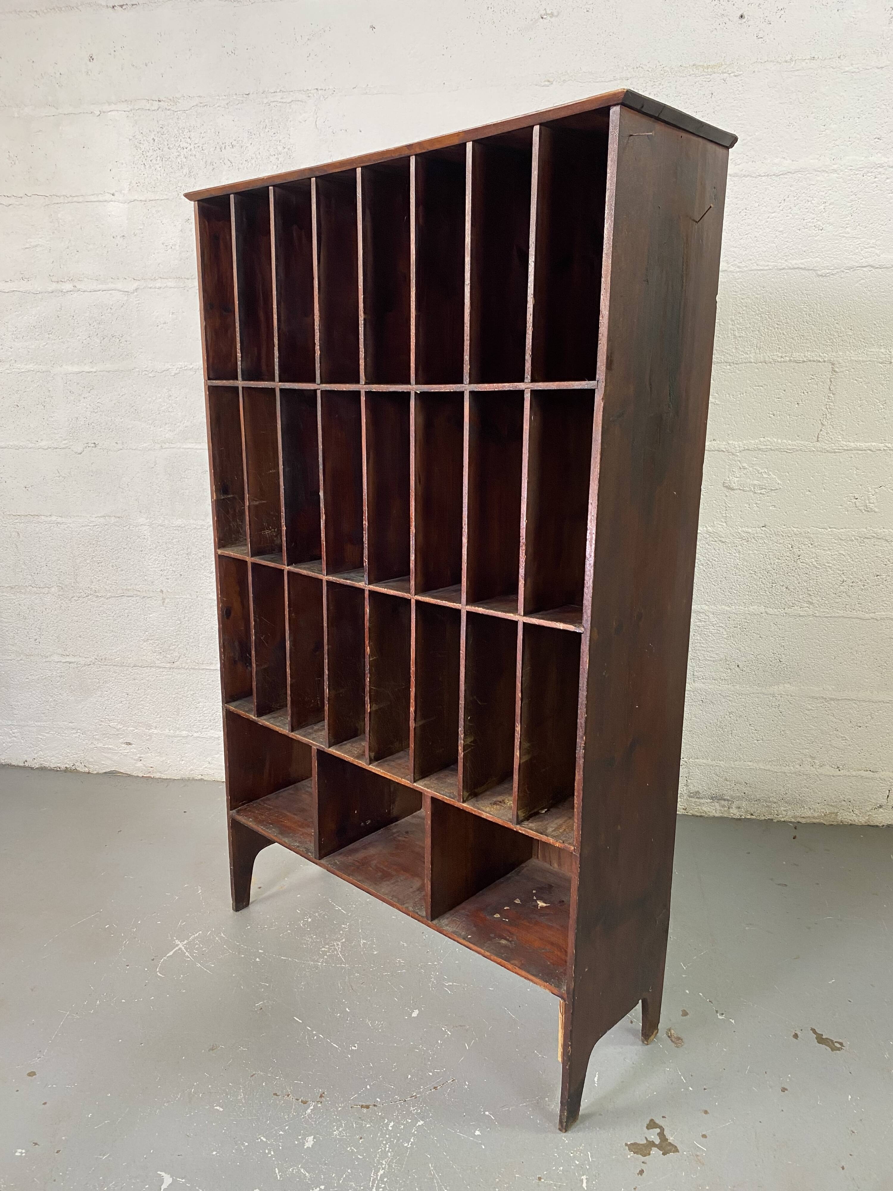Wooden handcrafted craft furniture for postal sorting