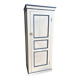 Antique bonnetière in cream and blue painted wood – in its original condition.