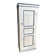 Antique bonnetière in cream and blue painted wood – in its original condition.