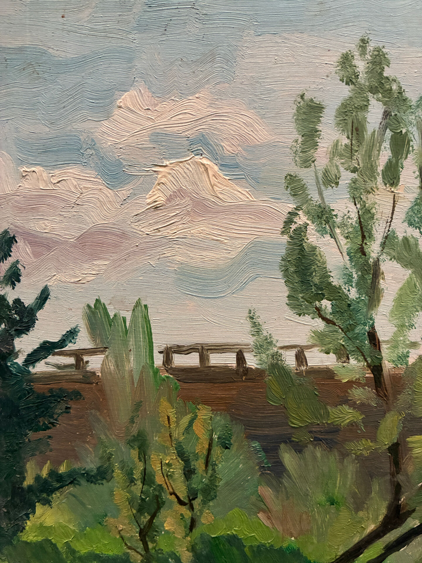 Landscape signed Dupont 20th century